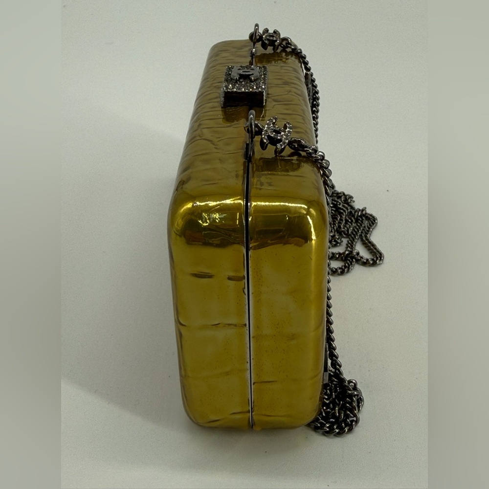 Chanel Minaudiere Gold Crystal Crocodile Clutch Bag - Picture 6 of 16